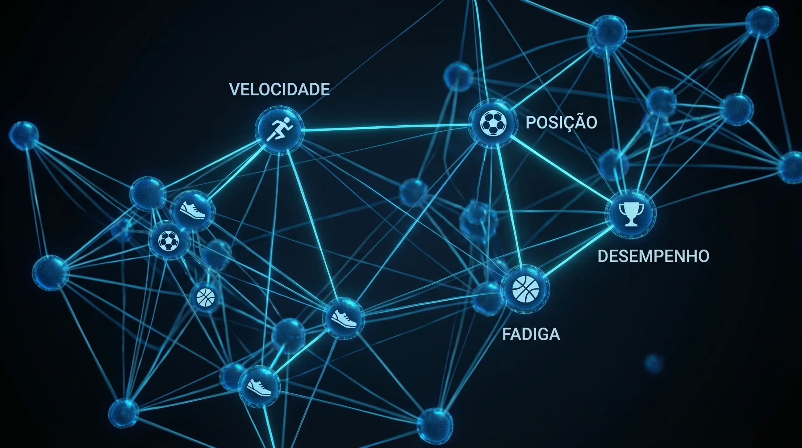 Representacao visual de algoritmos de IA a processar dados de apostas